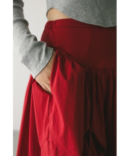 「STYLEMIXER」 ロングスカート SMALL レッド レディース_画像4