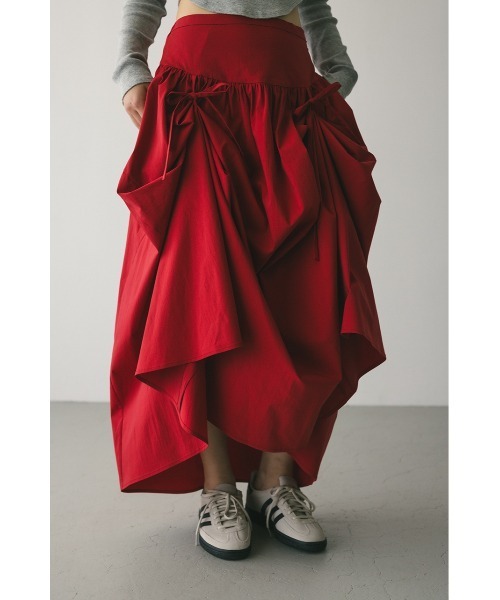「STYLEMIXER」 ロングスカート SMALL レッド レディース_画像7
