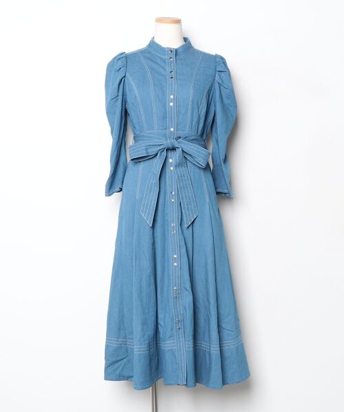 Her lip to 長袖ワンピース S ブルー レディース : ZOZOTOWN Yahoo!店