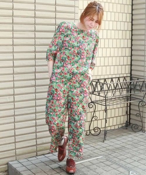 「Jocomomola」 7分袖ブラウス 40 グリーン レディース_画像9