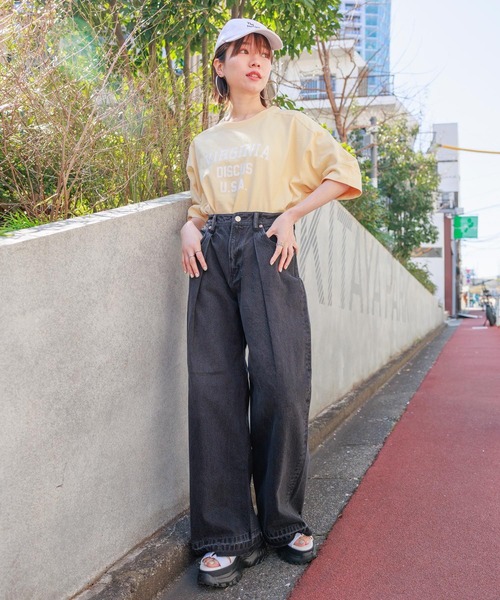 「DISCUS ATHLETIC」 半袖Tシャツ FREE ホワイト レディース_画像2