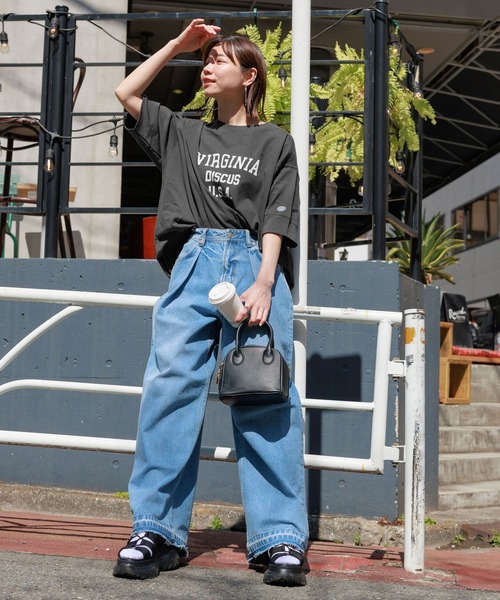 「DISCUS ATHLETIC」 半袖Tシャツ FREE ホワイト レディース_画像6