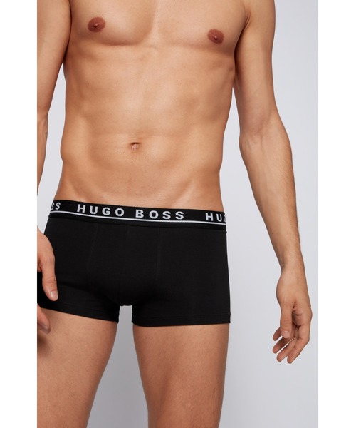 BOSS ボクサーブリーフ 3パック Lサイズ BOSS - ボクサーパンツ3枚セット ストレッチコットン ロゴ