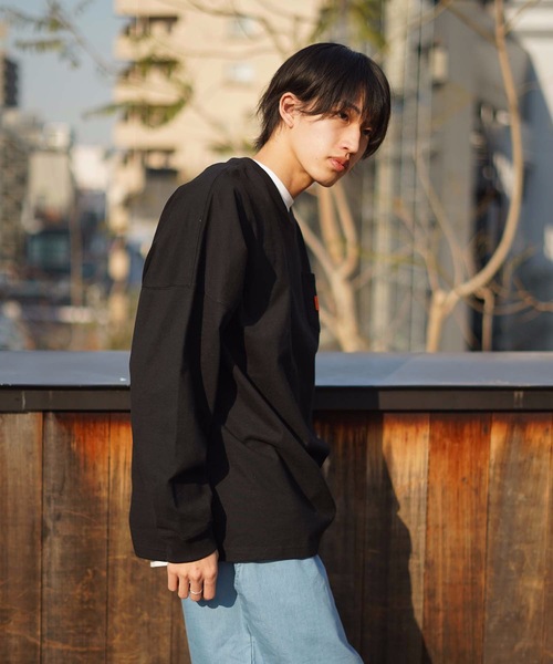 RVCA（ルーカ） tシャツ メンズ CHAINMAIL POCKET LT ロングスリーブT 