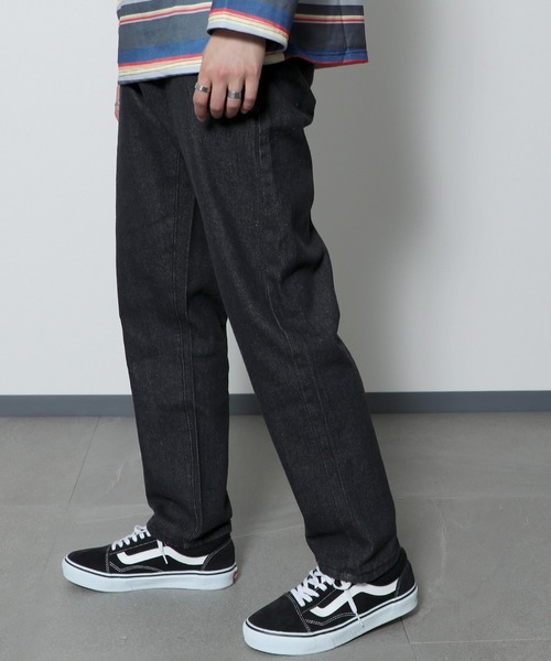 ワイド フレア デニムパンツ メンズ スタンダード ２色 韓国 セール】Two tuck wide flare denim / 2タックワイドフレア