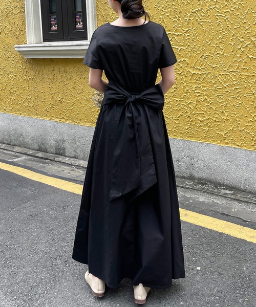 FREE STYLISTS ワンピース ウエストリボン2WAYマキシ丈