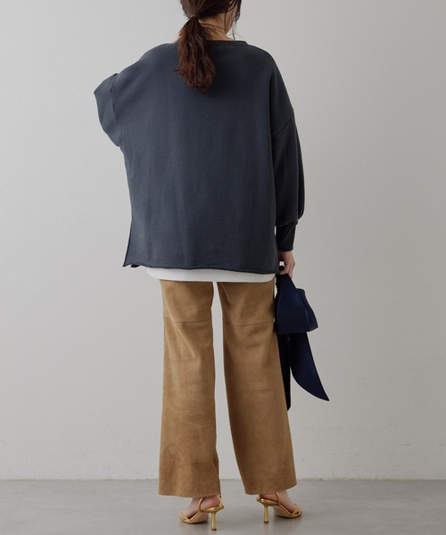 Whim Gazette トレーナー スウェット フロッキーロゴスウェット Whim Gazette トレーナー スウェット フロッキーロゴスウェット