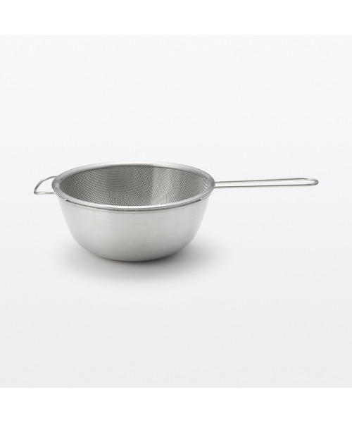 無印良品（MUJI） キッチン ステンレス 手付きザル 約幅19．5×長さ