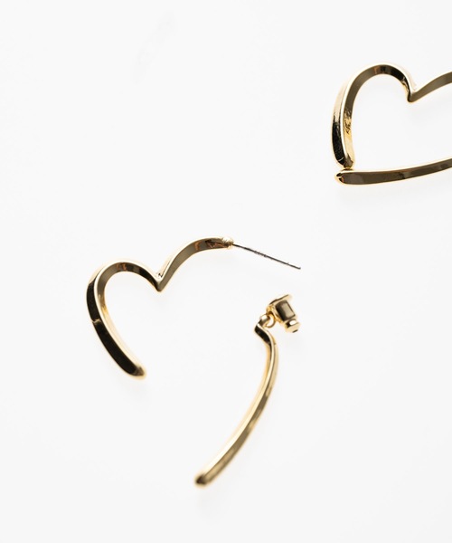 ピアス ハートフープピアス レディース : ZOZOTOWN Yahoo!店