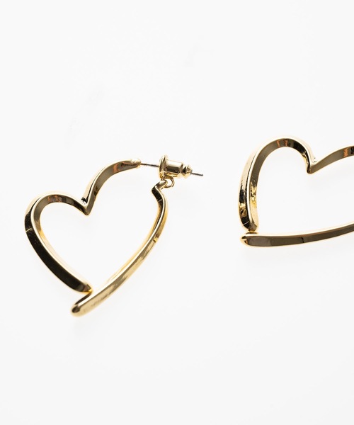 ピアス ハートフープピアス レディース : ZOZOTOWN Yahoo!店
