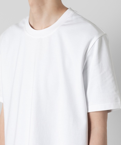 ATTACHMENT tシャツ コットンダブルフェイス スリムフィット S/S
