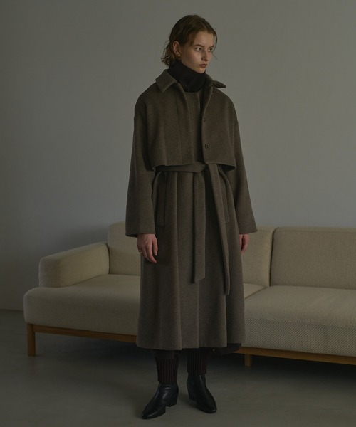 MANOF（マノフ） コート アウター WOOL BEAVER 3WAY COAT レディース