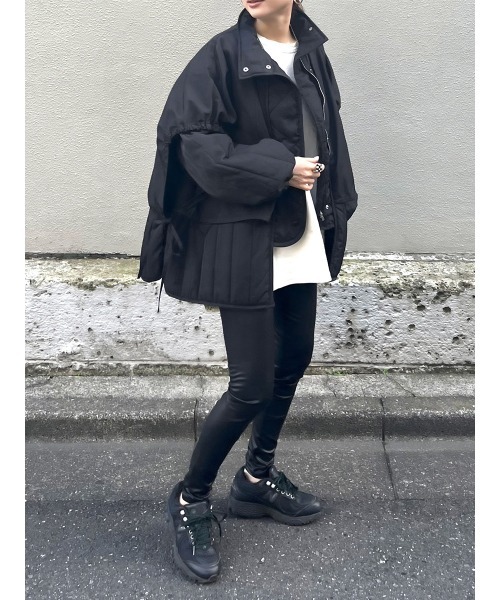 HEILIS（ヘイリス） パンツ 「cream select」フェイクレザーレギンス