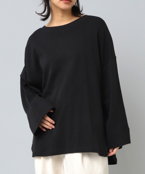 tシャツ M2176 ダブルフェイスＢＩＧスリーブプルオーバー レディース