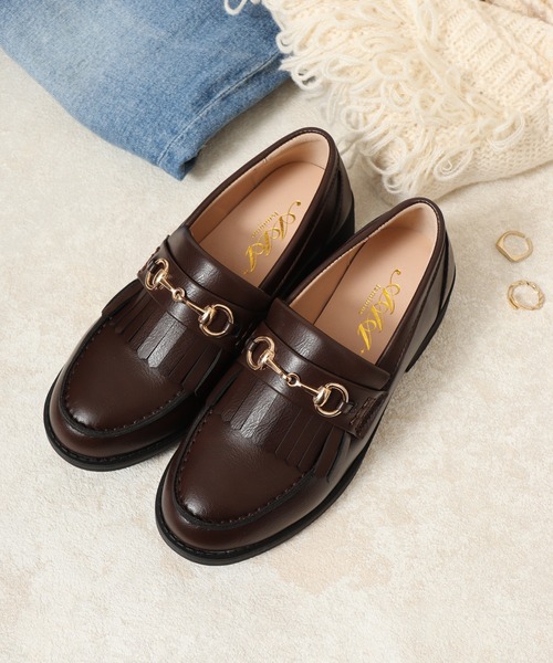 AAA+（サンエープラス） ローファー キルトタッセル ビットローファー