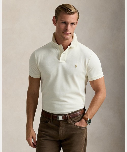 【値下不可】POLO RALPH LAURENカスタム スリムフィットポロシャツ POLO RALPH LAUREN ポロシャツ カスタム スリム フィット