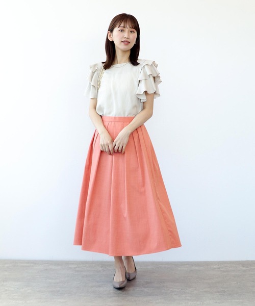 Jines（ジネス） スカート タックフレアースカート : ZOZOTOWN Yahoo