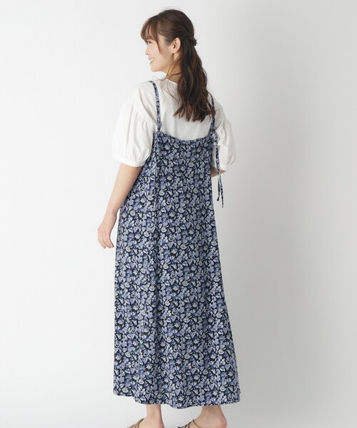 LAURA ASHLEY ワンピース 「同柄アイテムあり」コンフェッティ柄キャミ 