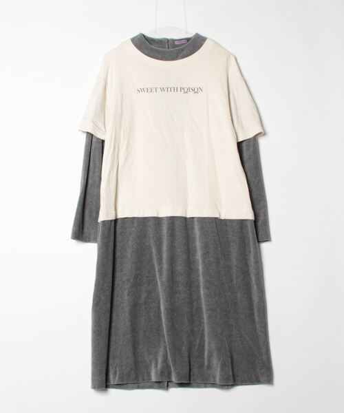 SueUNDERCOVER」 コンビワンピース 1 グレー レディース : 83135662 