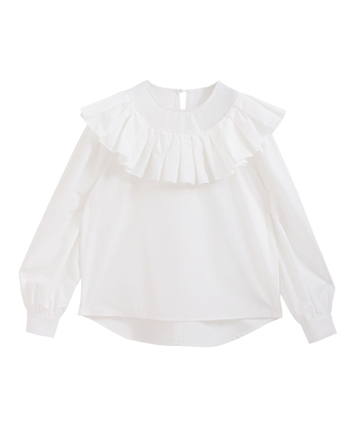 ブラウス シャツ 胸フリルブラウス レディース Lace Ladies フリルブラウス シャツ ブラウス Yシャツ 胸元