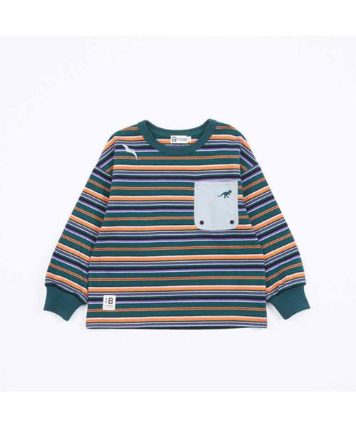 KP BOY tシャツ マルチボーダー長袖Tシャツ(90〜150) キッズ