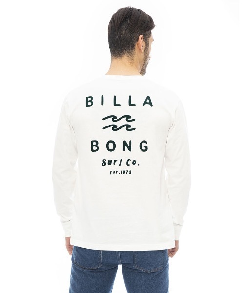 「BILLABONG」 長袖Tシャツ LARGE ネイビー メンズ