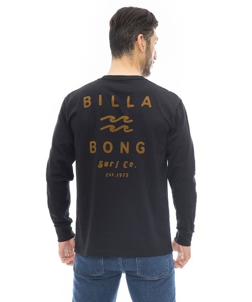 「BILLABONG」 長袖Tシャツ LARGE ネイビー メンズ
