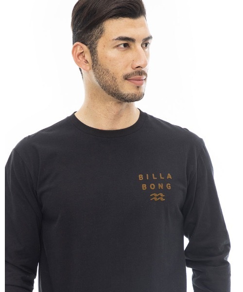 「BILLABONG」 長袖Tシャツ LARGE ネイビー メンズ
