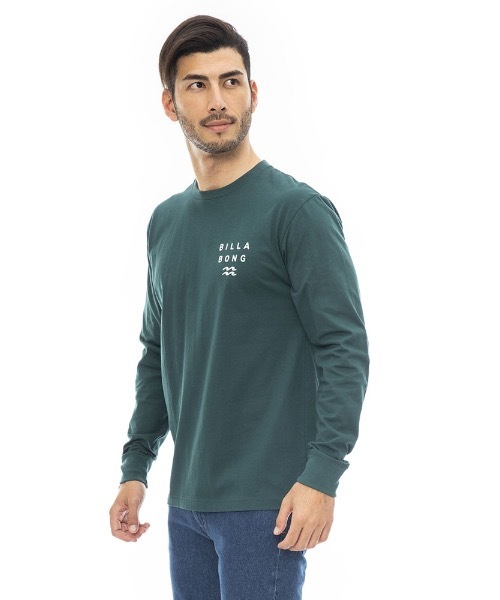 「BILLABONG」 長袖Tシャツ LARGE ネイビー メンズ