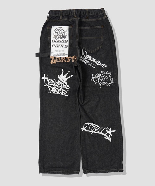 Bacterium baggy pants （バギーデニム） ブラックデニム Denim Baggy Pants BLACK USED – INSCRIRE