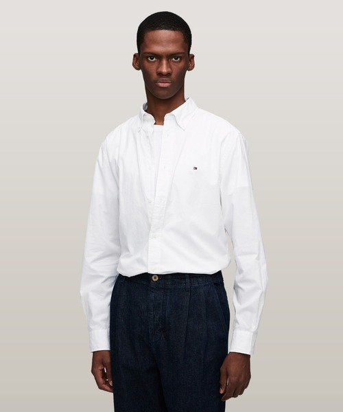 TOMMY HILFIGER シャツ ポプリンボタンダウンシャツ メンズ