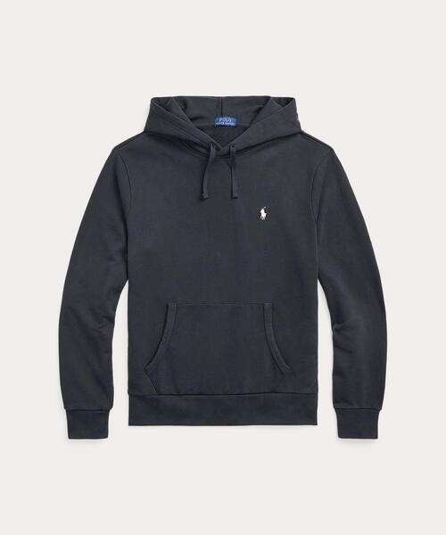 Ralph 美品 フェード 加工 ループ バック テリー フーディ パーカ S POLO RALPH LAUREN（ポロ・ラルフローレン） パーカー ループバック