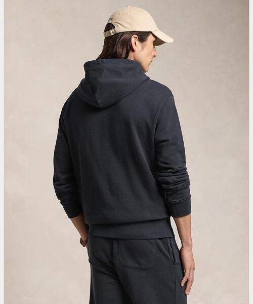Ralph 美品 フェード 加工 ループ バック テリー フーディ パーカ S POLO RALPH LAUREN（ポロ・ラルフローレン） パーカー ループバック