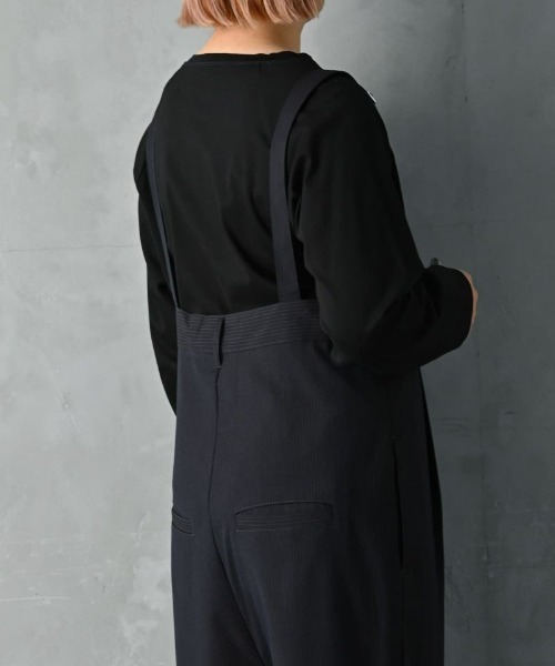 tシャツ 「BLK001」配色ステッチロングＴシャツ レディース STYLE DELI tシャツ 「BLK001」配色ステッチロングTシャツ