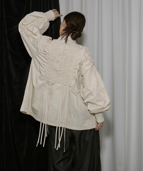 Ezick Cord and string シャーリングブルゾン Ezick ブルゾン アウター Cord and string シャーリングブルゾン