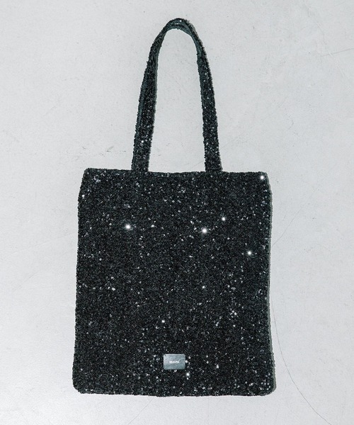 Beau're トートバッグ 「BEAURE」薄マチ スパンコール トート B-24427