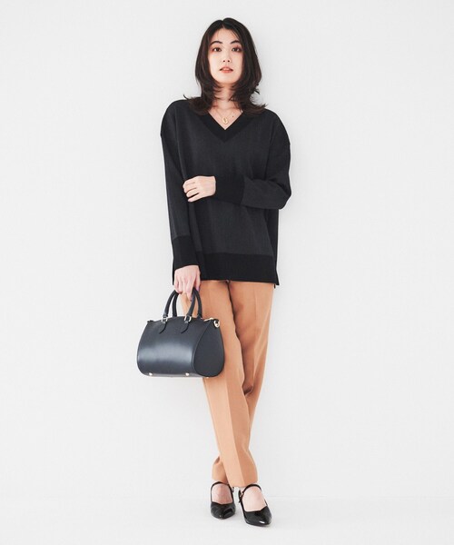 あふぼん出品 UNTITLED（アンタイトル） ニット セーター 「体型カバー/洗える