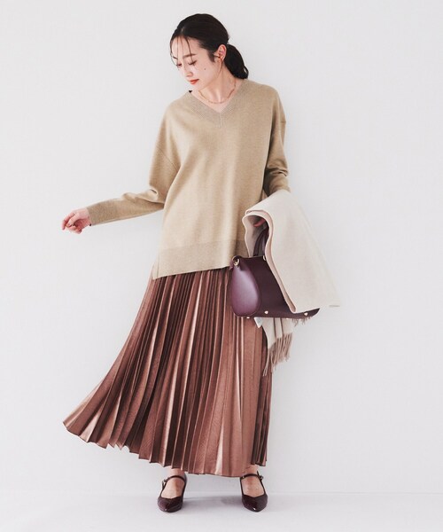 UNTITLED（アンタイトル） ニット セーター 「体型カバー/洗える