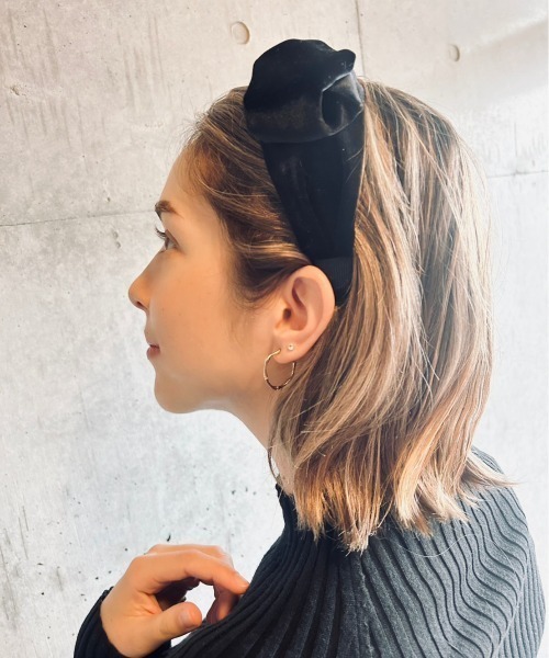 ciite' カチューシャ フレンチベロア カチューシャ : ZOZOTOWN Yahoo