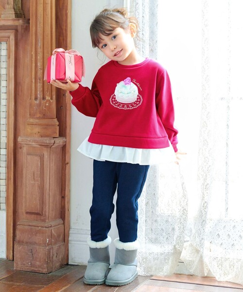 ANY（エニィ） パンツ 7days裏シャギーガーリーパンツ キッズ 子供服