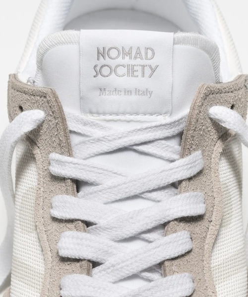 スニーカー 「NOMAD SOCIETY」イタリア製 ビーガンレザー 軽量 