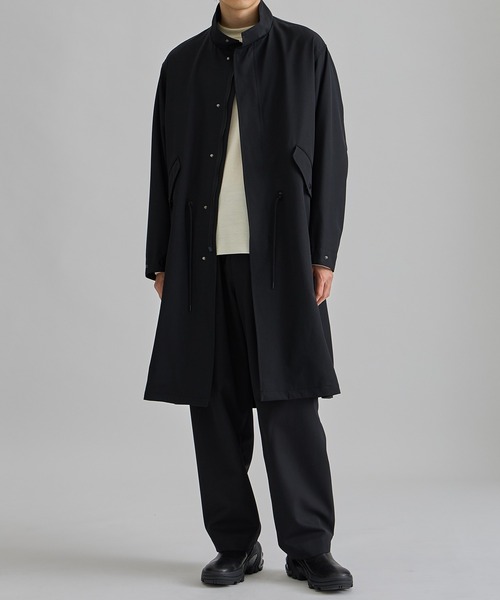 UNITED TOKYO ウールワイドテーパードパンツ　チャコール　金タグ　希少 残りわずか〉VISTO WOOL ペグトップテーパードパンツ(1 DARK GREY