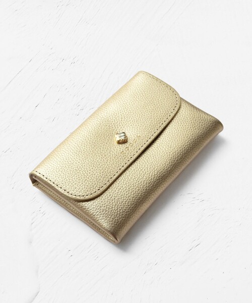 TOCCA ブラックレザーキーケース CLOVER KEYPOUCH TOCCA 財布 CLOVER KEYPOUCH キーリング付きマルチポーチ