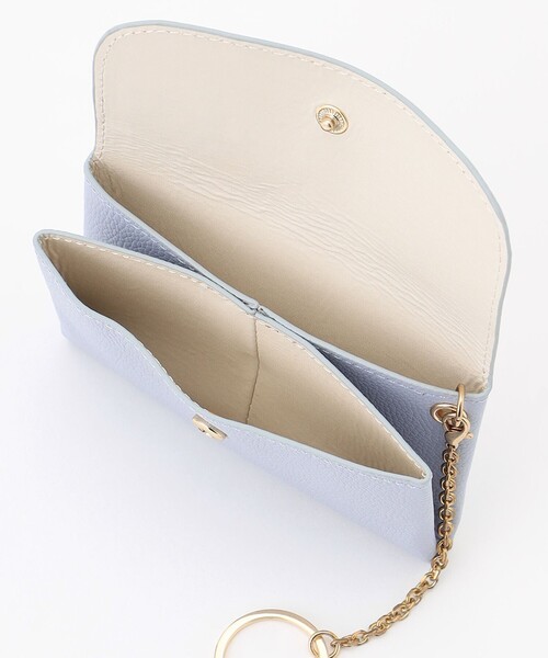 TOCCA ブラックレザーキーケース CLOVER KEYPOUCH TOCCA 財布 CLOVER KEYPOUCH キーリング付きマルチポーチ