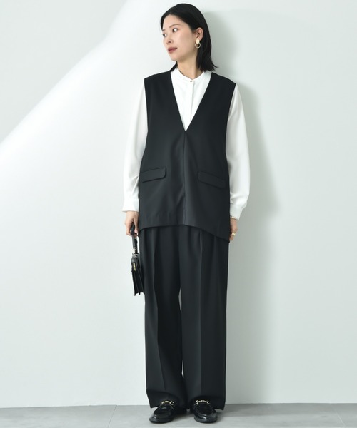 ベスト ジレ 「ＣＬＯＣＨＥ」Ｒｅｆｌａｘ　ＥＣＯウェザーストレッチプルオーバーベスト レディース cloche ベスト ジレ 「CLOCHE」Reflax ECO