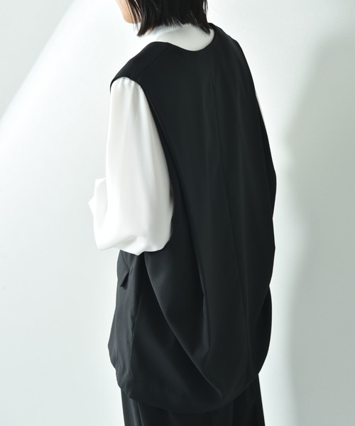 ベスト ジレ 「ＣＬＯＣＨＥ」Ｒｅｆｌａｘ　ＥＣＯウェザーストレッチプルオーバーベスト レディース cloche ベスト ジレ 「CLOCHE」Reflax ECO