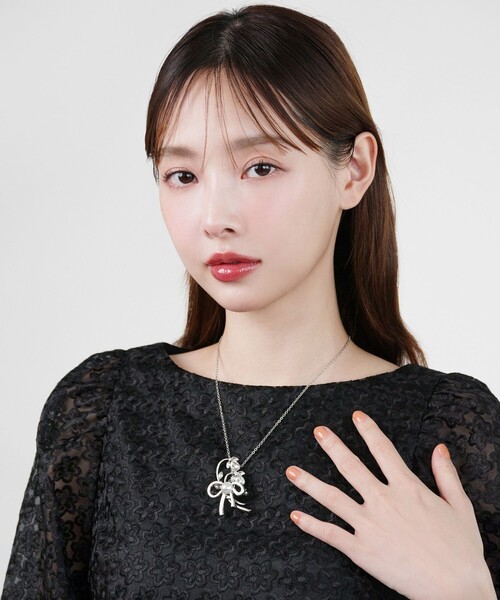 TOCCA ブローチ RIBBON＆FLOWER BROOCH NECKLACE 2セット