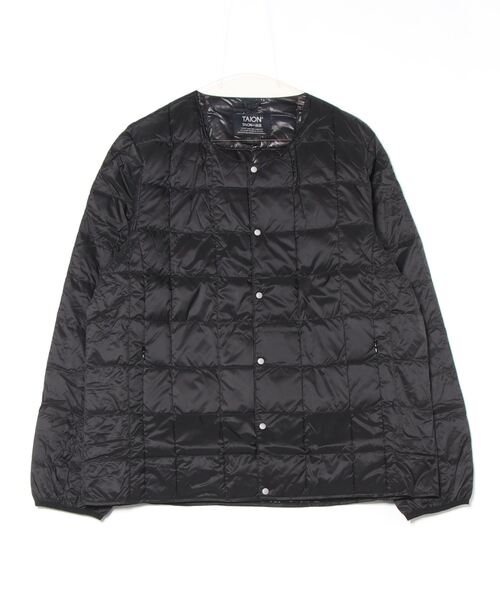 TAION ダウンジャケット ダウン CREW NECK BUTTON DOWN JACKET