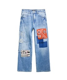 即日配達☆クリアランス【Desigual】ストレッチスリムジーンズ Desigual ジーンズ デニム デニムパンツ パッチワークデザイン