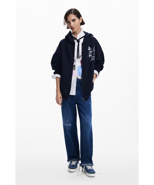 売れ筋商品|||デジグアル ニット&セーター アウター レディース Women's Mickey Mouse sweatshirt Navy blue デジグアル レディース ニット&セーター アウター Women's